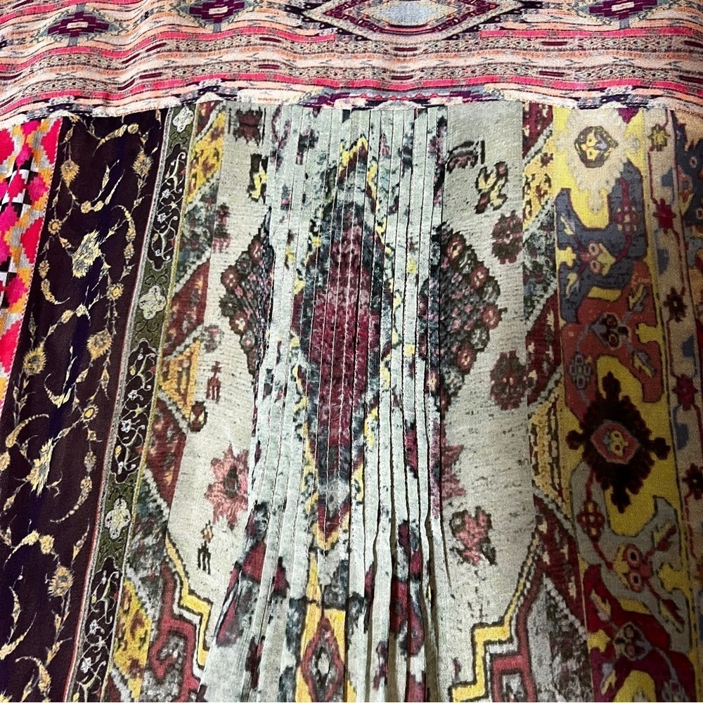 Soft Surroundings Southwest Boho Aztec Graphic Tunic Blouse Women's Medium - Picture 7 of 9